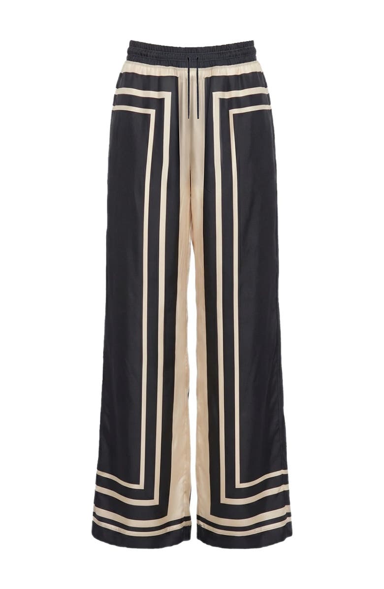 NICHOLAS Sandra Print Pant, Alternate, color, Black Ivory Scarf Print