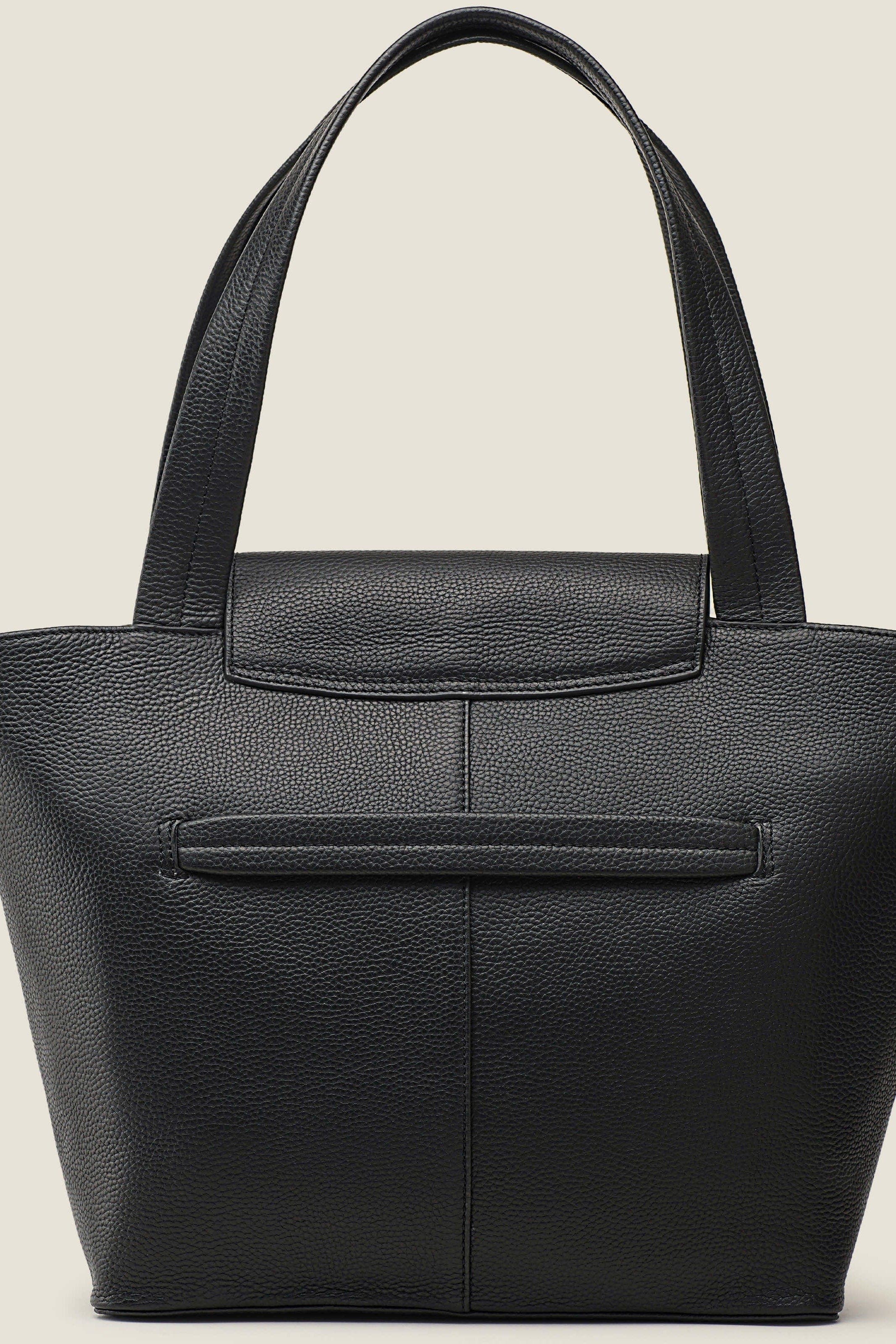 Muse Organized Leather Work Tote, Alternate, color, Jet Black