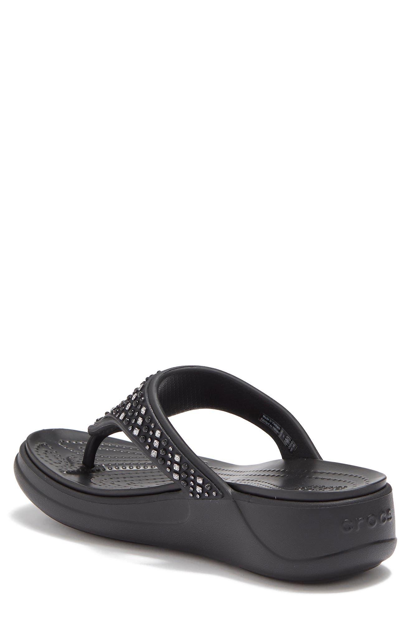 CROCS Monterey Shimmer Wedge Sandal, Alternate, color, 