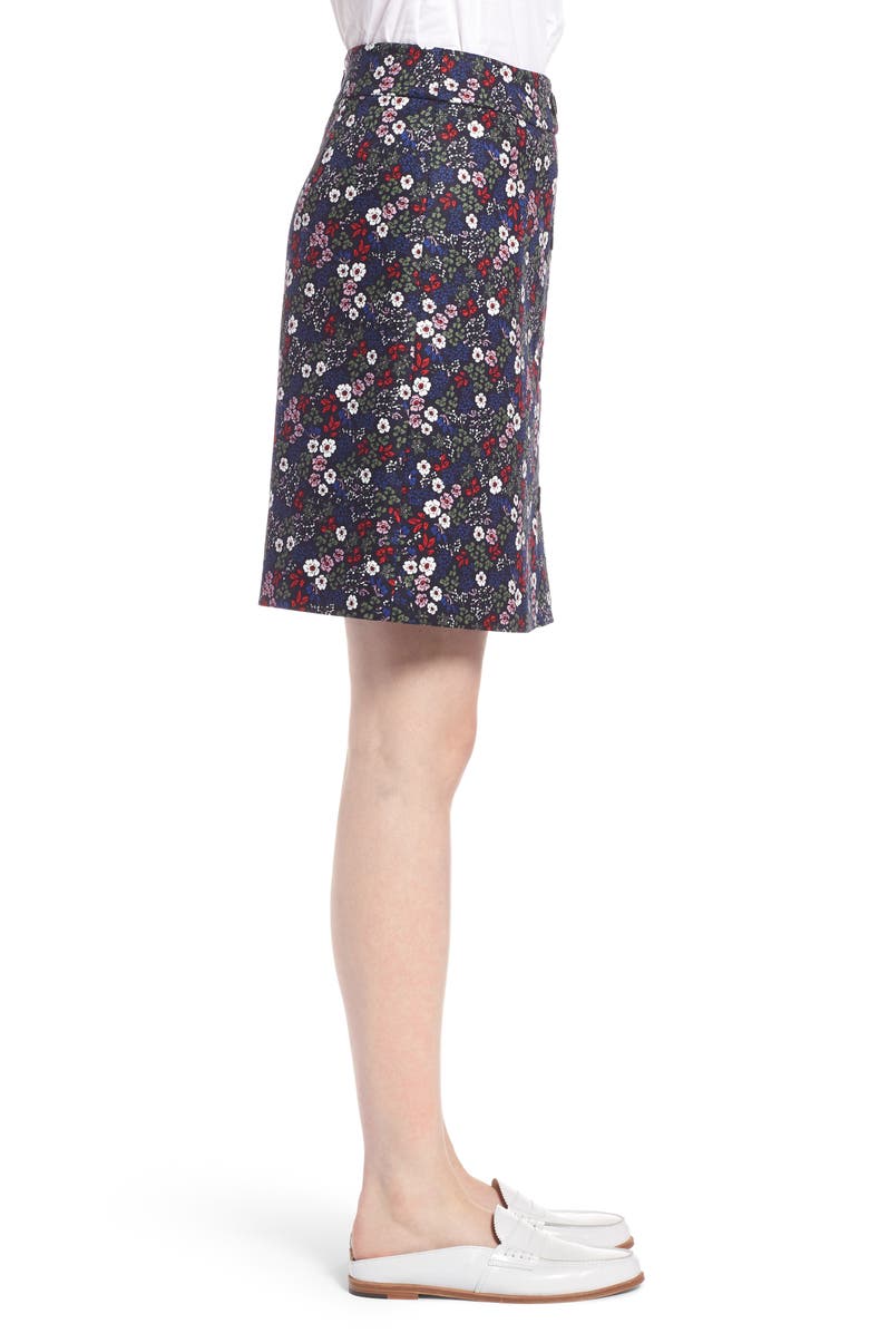 1901 Button Front Floral Skirt, Alternate, color, 