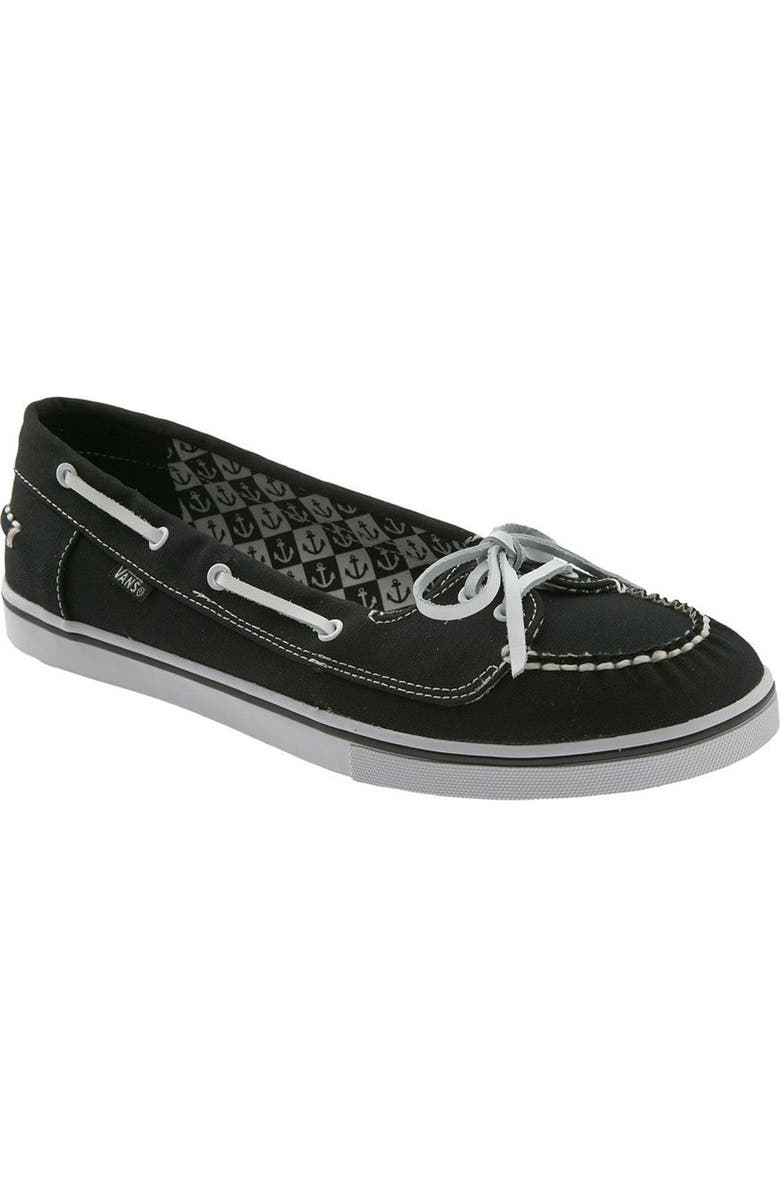 Vans 'Abby' Satin Boat Shoe, Main, color,