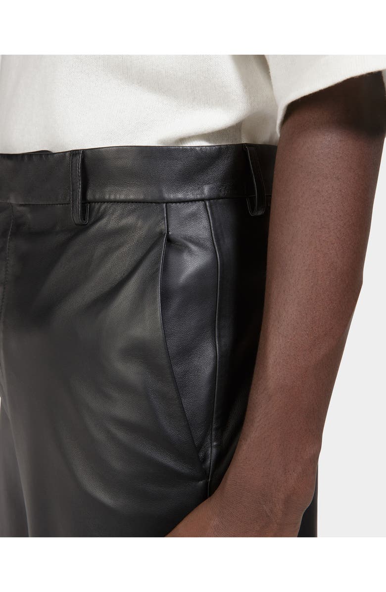 Bally Leather Trousers, Alternate, color, 
