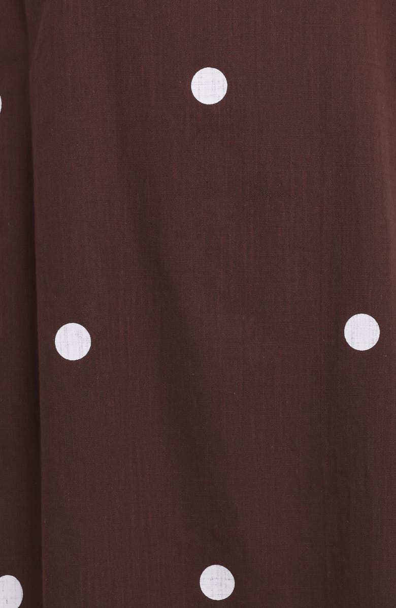 Petal & Pup Chantelle Sleeveless Minidress, Alternate, color, Chocolate Polka Dot