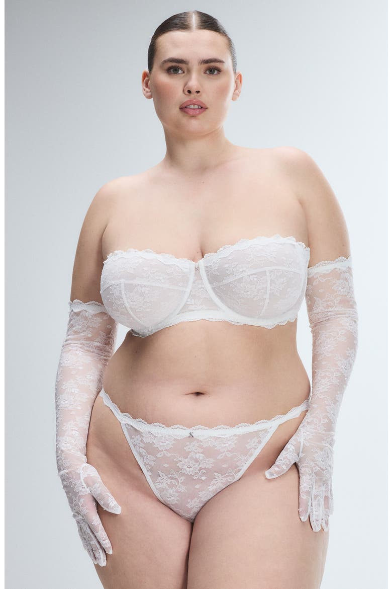 At First Sight Long Lace Gloves, Alternate, color, HAZY WHITE