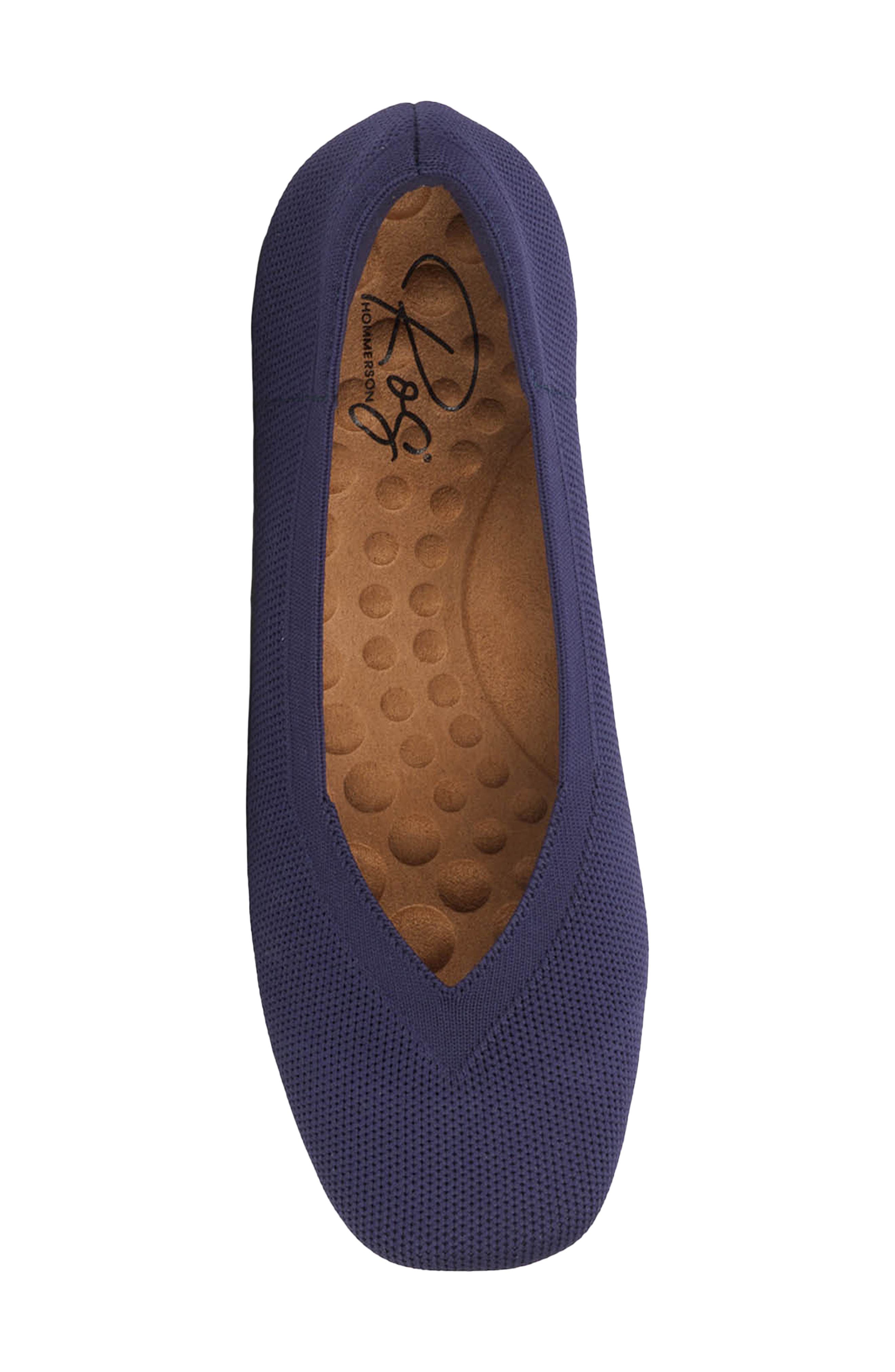 Niki Ballet Flat, Alternate, color, NAVY KNIT