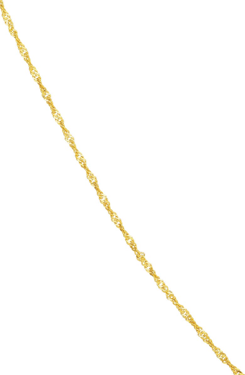 HAWLEY ST 14K Gold Singapore Chain Necklace, Alternate, color, 