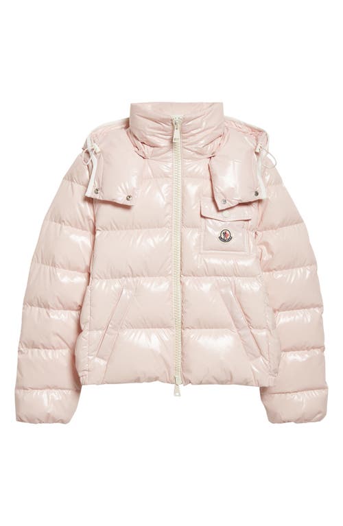 Moncler Andro Down Puffer Jacket In Pink
