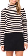 Vince Camuto Fuzzy Stripe Sweater