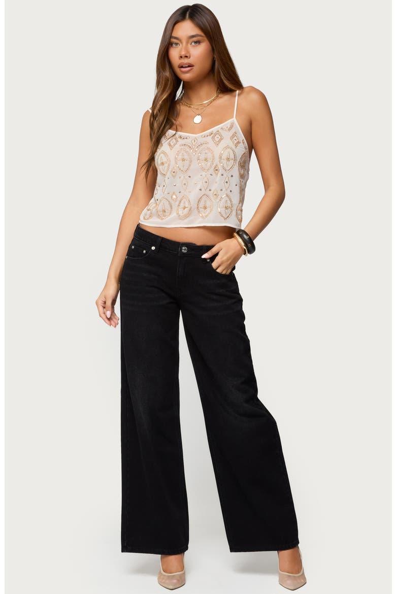 Kaleesy Beaded Camisole, Alternate, color, CREAM