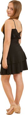 Un Deux Trois Bow Back Tiered Dress