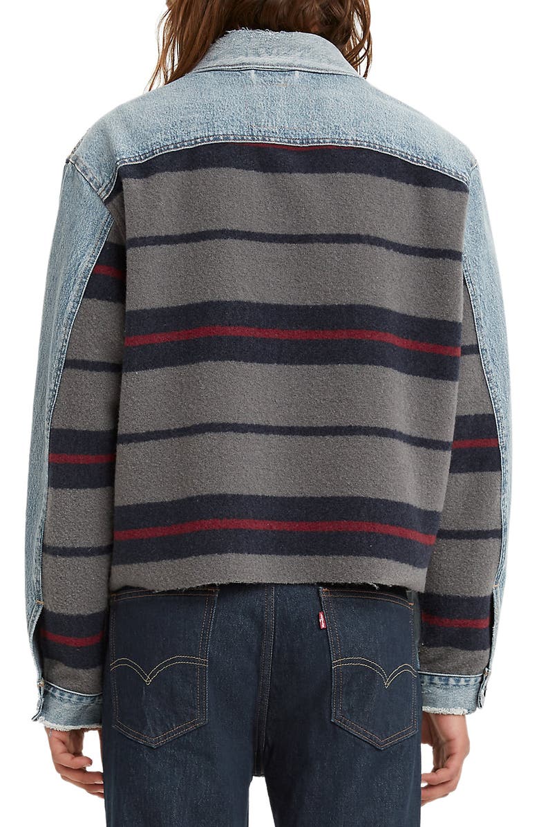 LEVIS PREMIUM Levi's<sup>®</sup> Premium Blanket Back Trucker Jacket, Alternate, color,