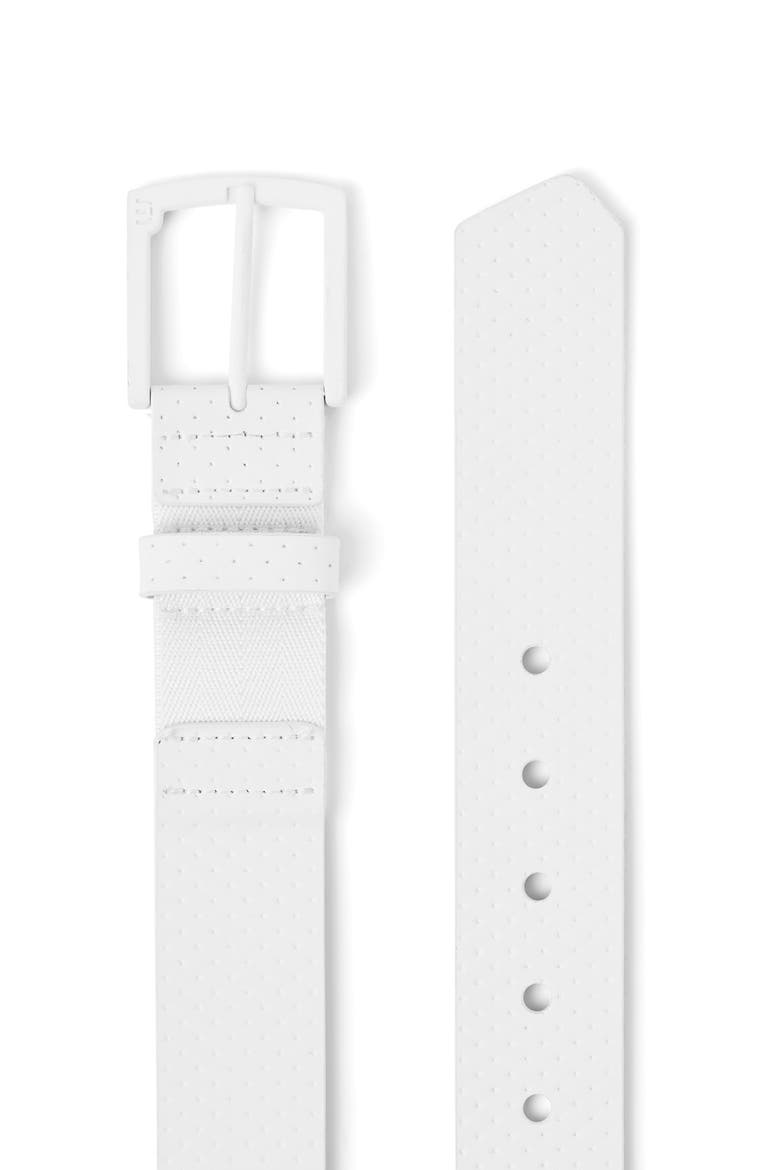 Pilatus 2.0 Leather Belt, Alternate, color, WHITE