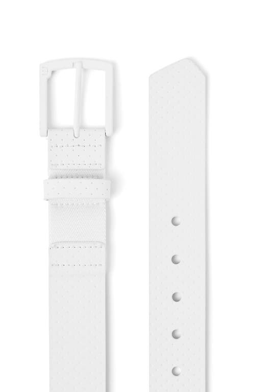 Travismathew Pilatus 2.0 Leather Belt In White
