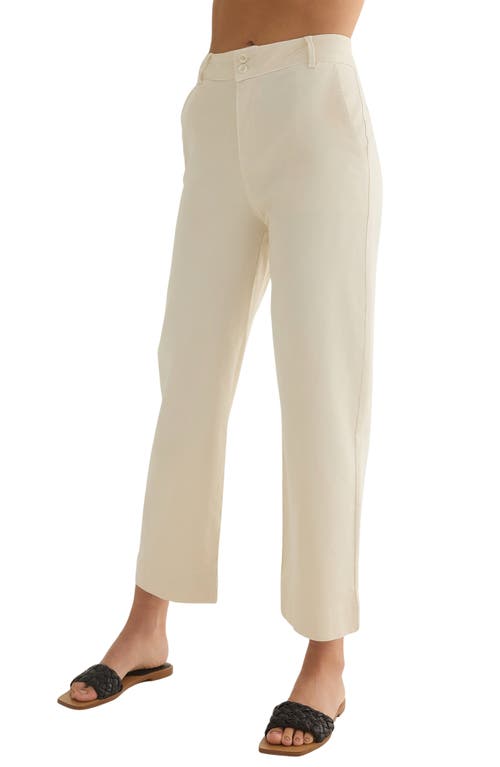 Bella Dahl Saige Wide Leg Crop Pants In Capri Khaki