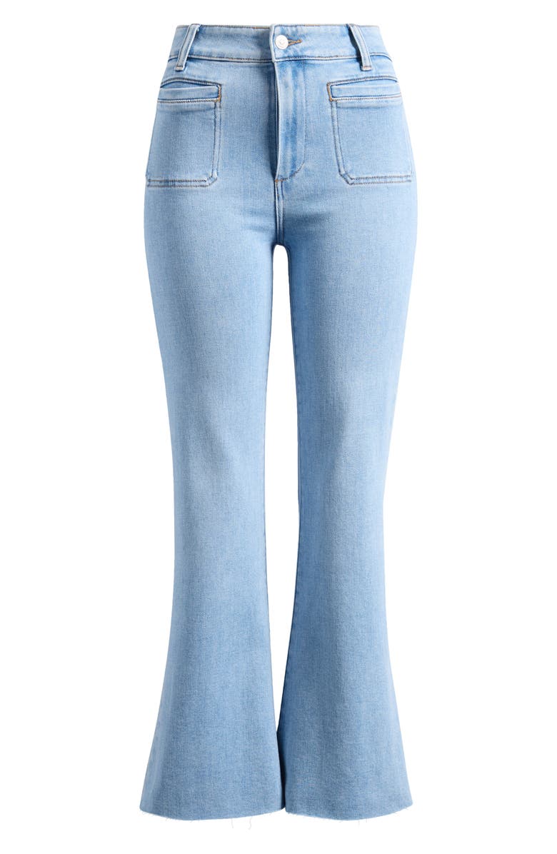 PAIGE Marlow High Waist Raw Hem Ankle Skimmer Flare Jeans, Alternate, color, Jaunt