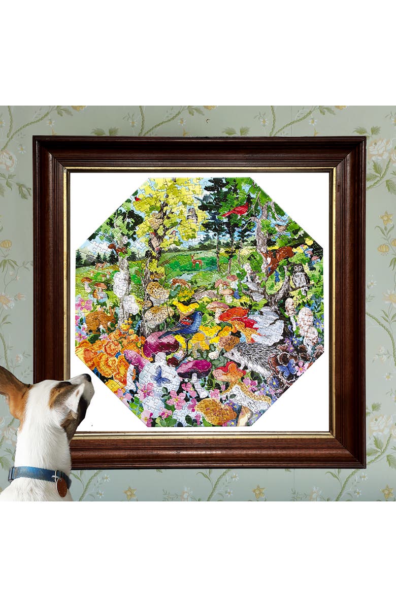 eeBoo Piece and Love Piece&Love Edible Mushrooms 500 Pc Octagonal Puzzle, Alternate, color, 