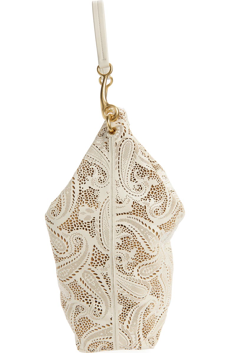 Burberry Large Bridle Leather Hobo Bag, Alternate, color, Soap