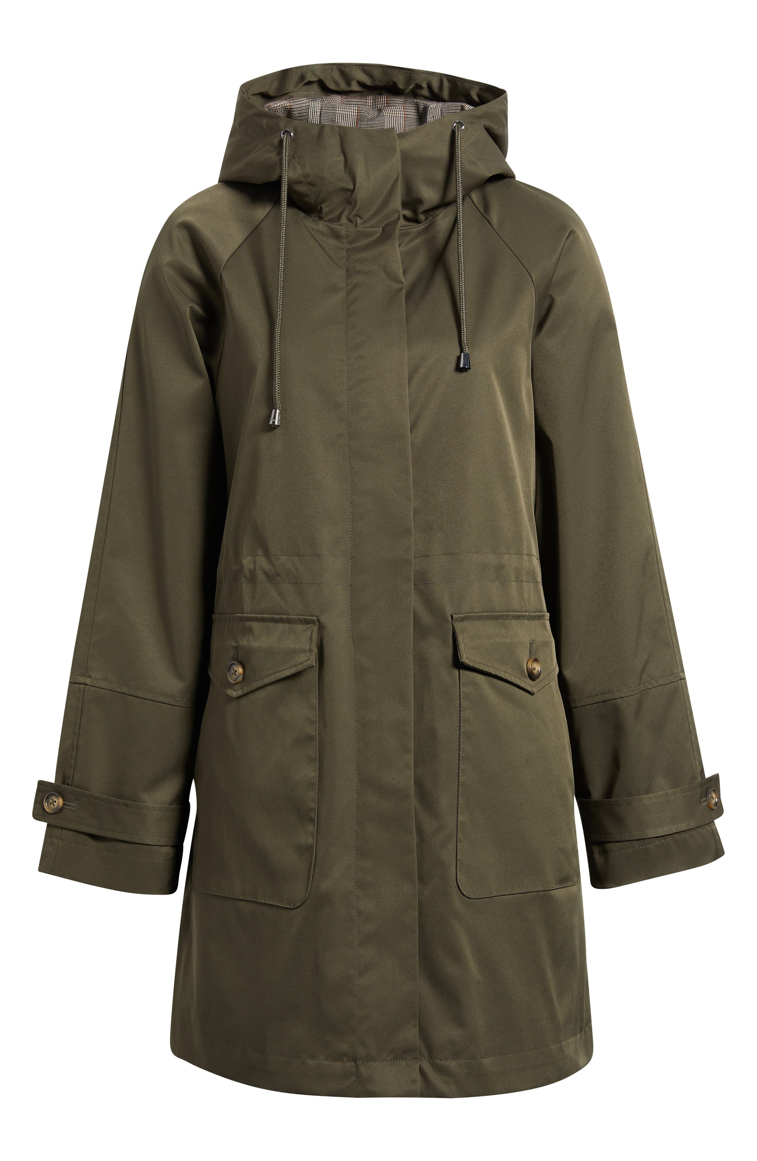 Bernardo Anorak Raincoat In Olive