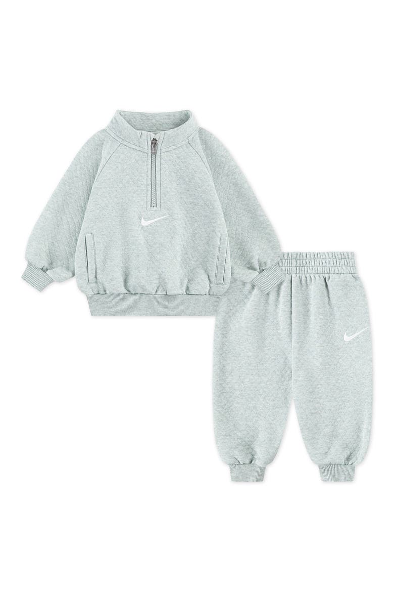 Diamond Jacquard Jogger Set, Main, color, MICA GREEN HEATHER