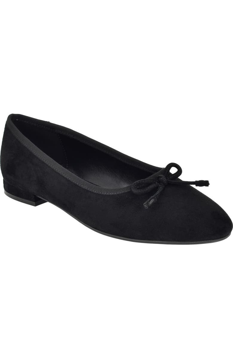 Calvin Klein Cyrie Bow Embellished Ballet Flat, Main, color,