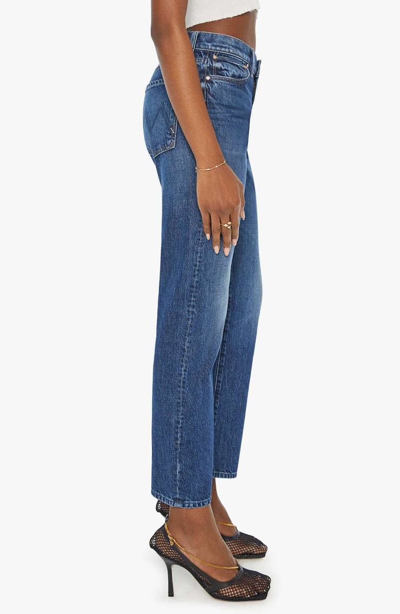 MOTHER The Ditcher Zip Flood Straight Leg Jeans, Alternate, color,