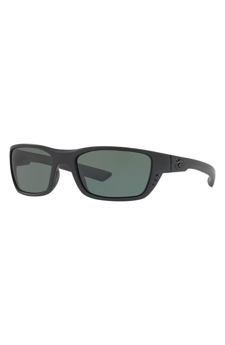Costa Del Mar 58mm Polarized Wraparound Sunglasses, Alternate, color, Black Silver