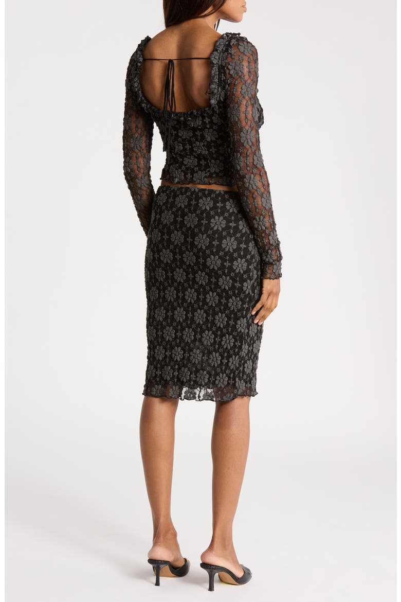 Lucinda Floral Lace 2-Piece Set, Alternate, color, BLACK COMBO