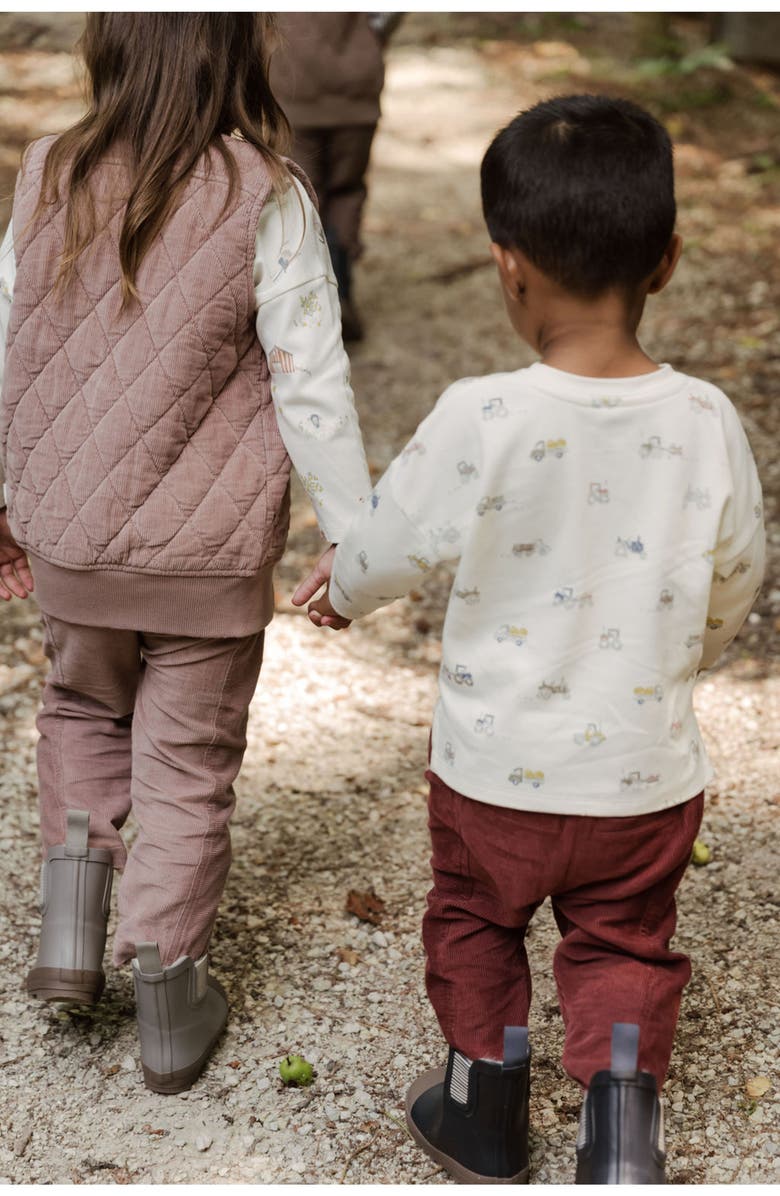 Pehr Organic Cotton Corduroy Pants, Alternate, color, Pink