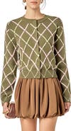 English Factory Diamond Heart Cardigan