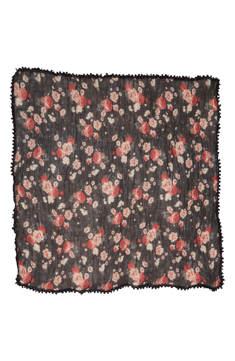Treasure & Bond Print Gauze Scarf, Alternate, color, 