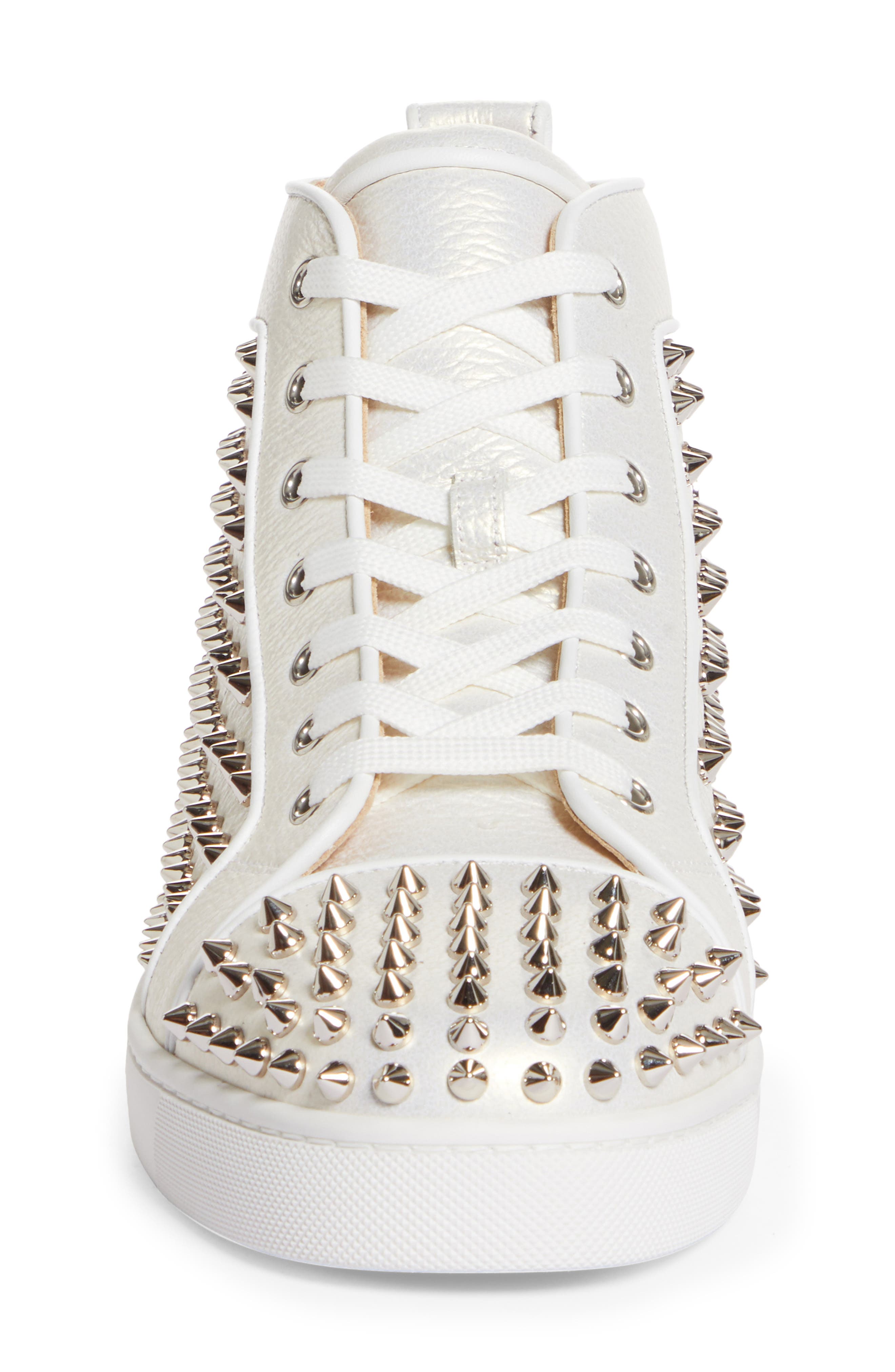 Christian Louboutin Louis Orlato Spike High Top Sneaker, Alternate, color, 