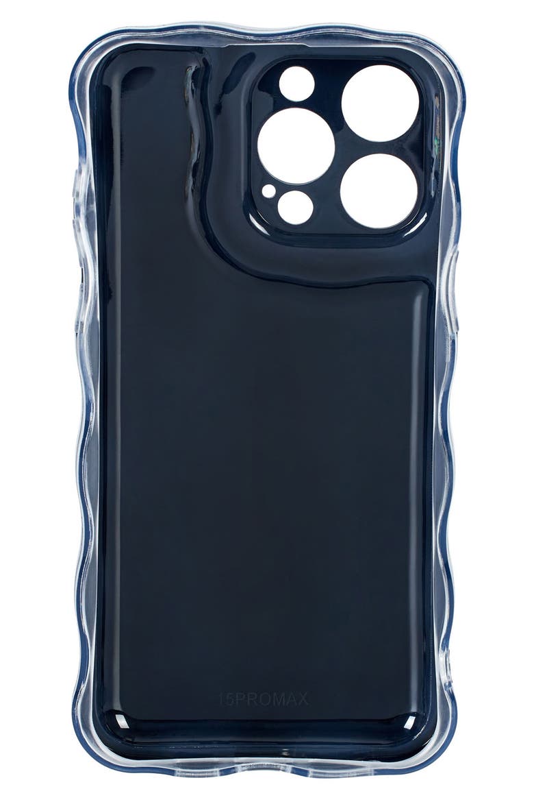 Wavy Cushion iPhone 14 Pro Max Case, Alternate, color, GOLD