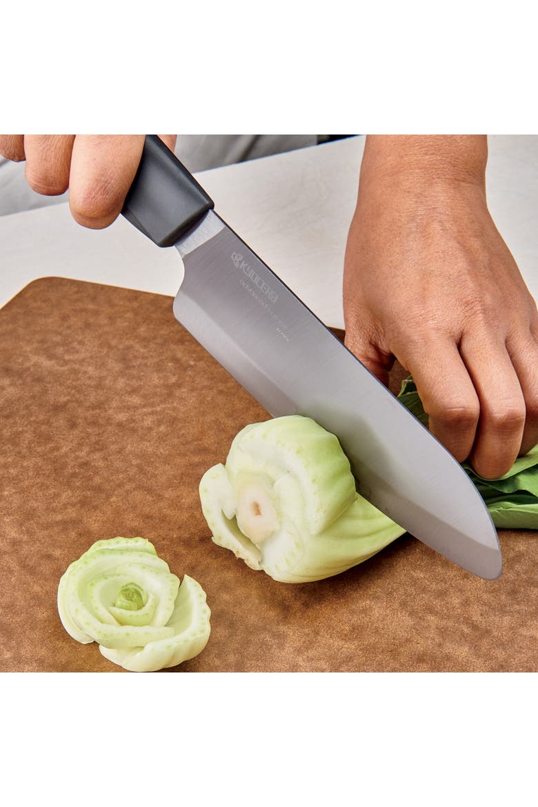INNOVATIONblack® 6-Inch Ceramic Chef's Santoku Knife, Alternate, color, Black