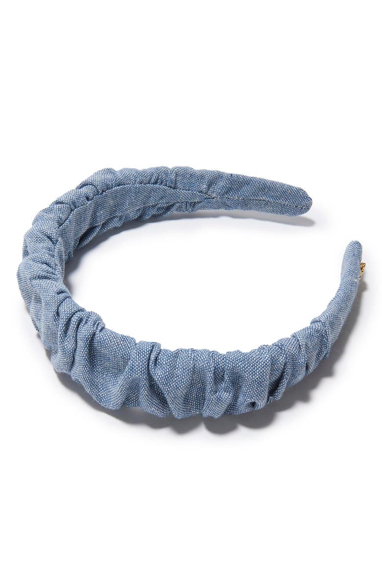 Lele Sadoughi Kelly Ocean Wave Headband, Main, color, Stone Blue