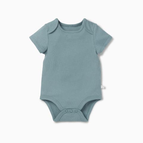 Ribbed Short Sleeve Bodysuit (Baby)