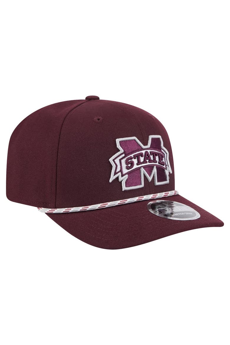 Men's New Era Maroon Mississippi State Bulldogs Game Day Multi-Rope 9SEVENTY Stretch-Snap Hat, Alternate, color, Maroon