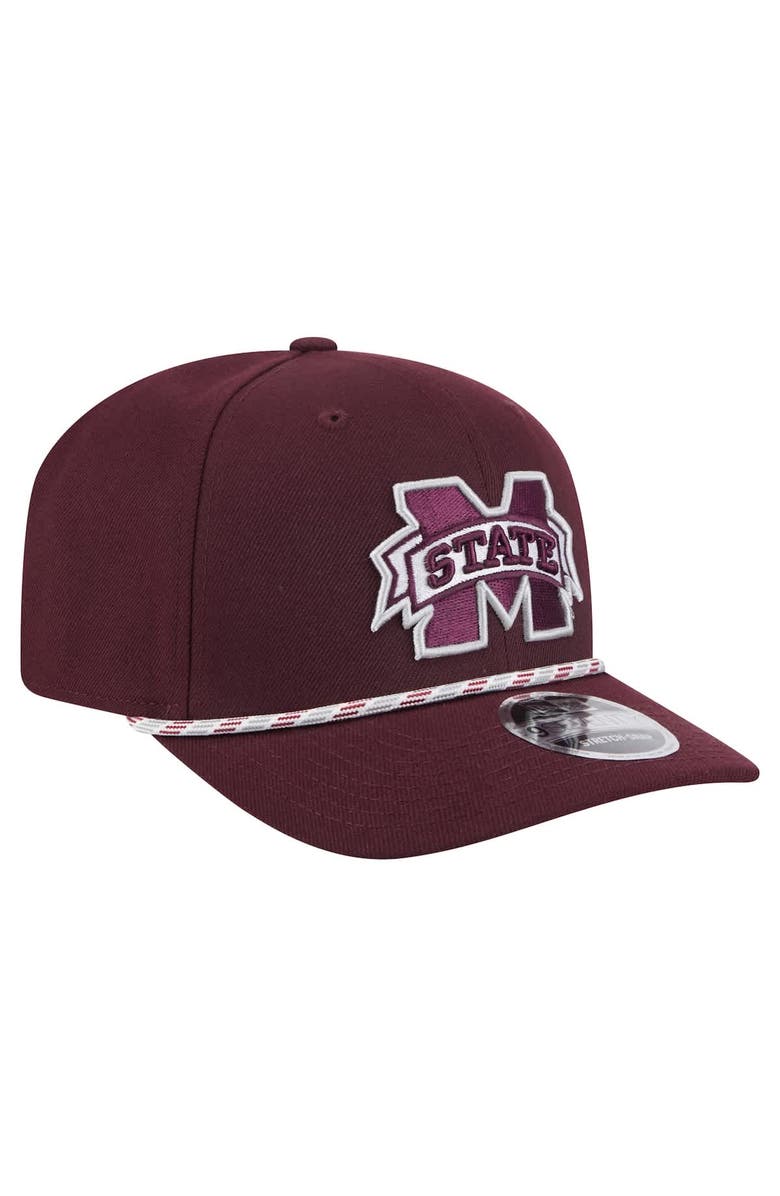 New Era Men's New Era Maroon Mississippi State Bulldogs Game Day Multi-Rope 9SEVENTY Stretch-Snap Hat, Alternate, color, Maroon