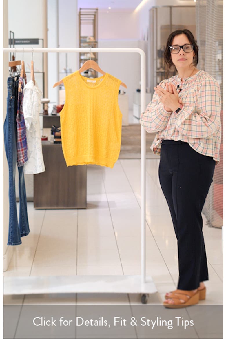Lea Pointelle Sweater Vest video