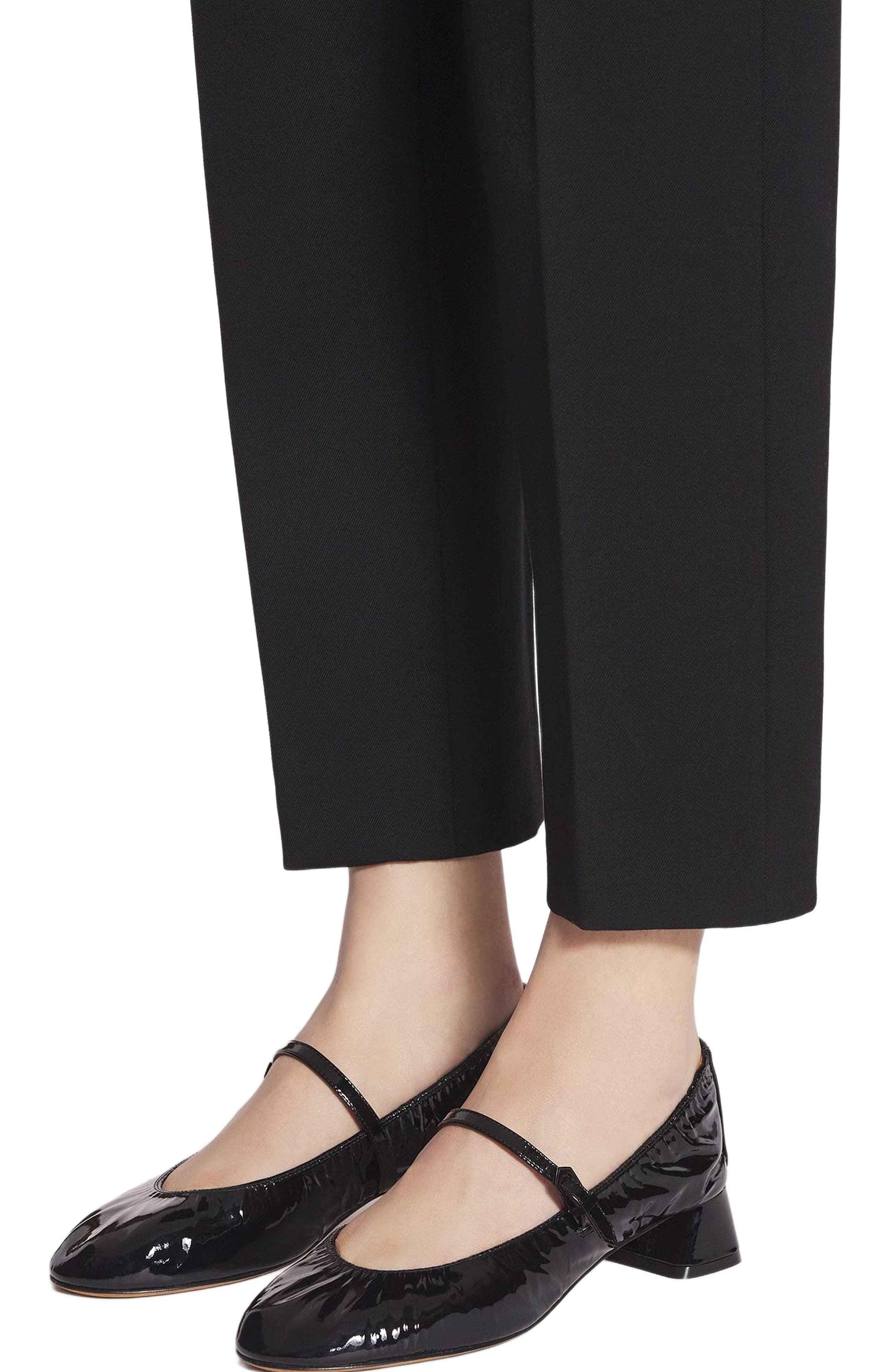 Lanvin Heeled Mary Jane in Glossy Leather, Alternate, color, 