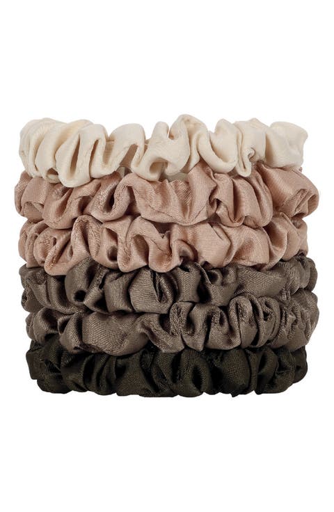 Satin Ultra Petite 6-Pack Scrunchies