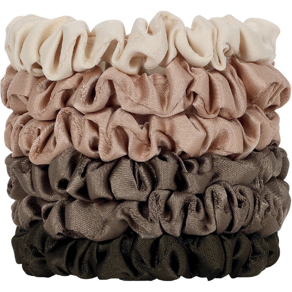 Kitsch Satin Ultra Petite 6-pack Scrunchies
