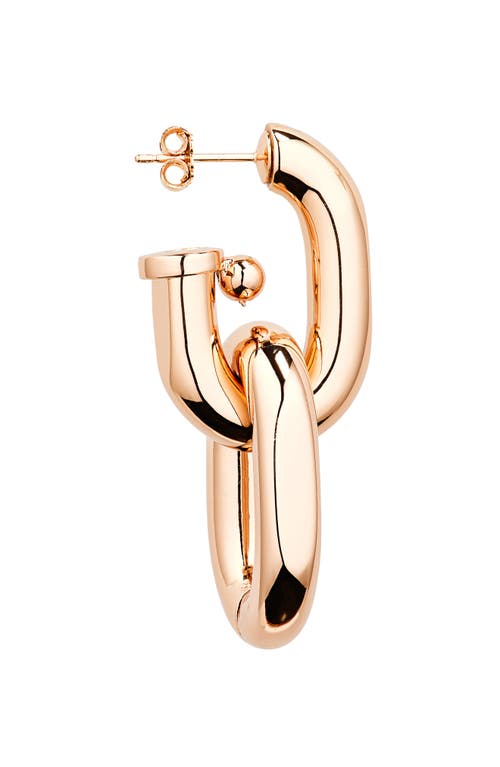 Rabanne Link Hoop Earrings In Gold