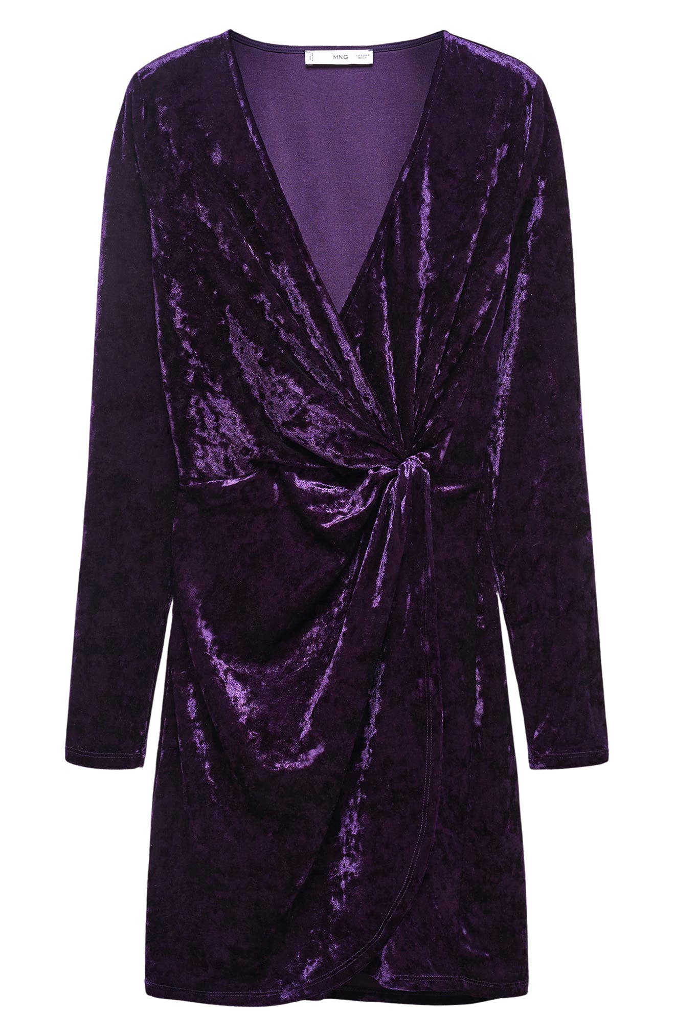 purple velvet dress h&m H&M purple velvet mini dress. Bodycon fit with