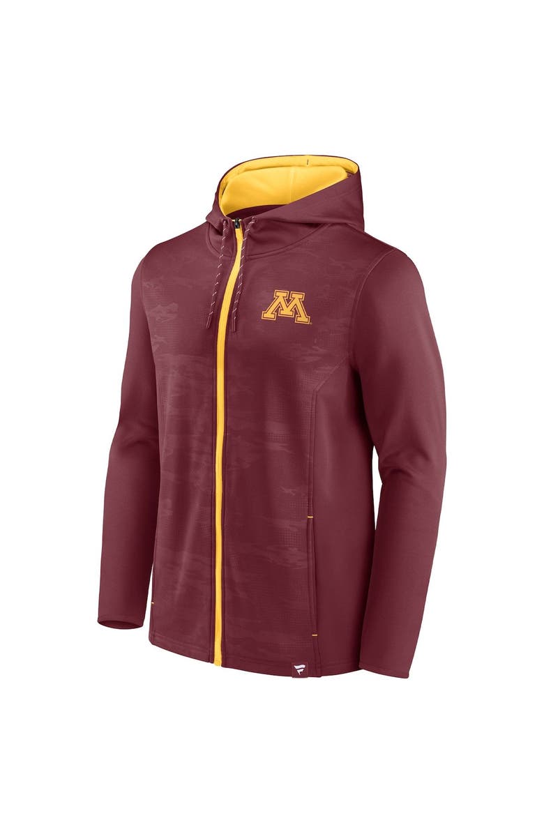 FANATICS Men's Fanatics Branded Maroon Minnesota Golden Gophers Ball Carrier Full-Zip Hoodie, Alternate, color,
