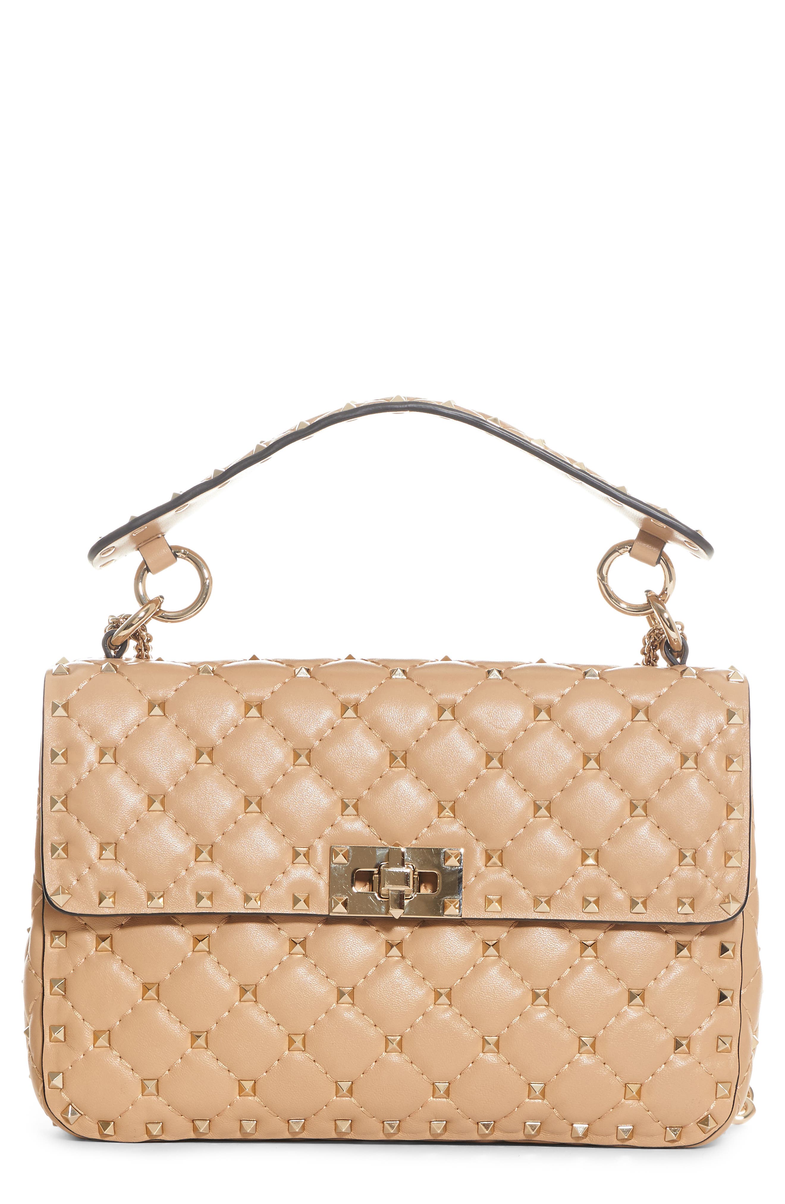 Valentino Garavani Rockstud Spike Medium Shoulder Bag, Main, color, 
