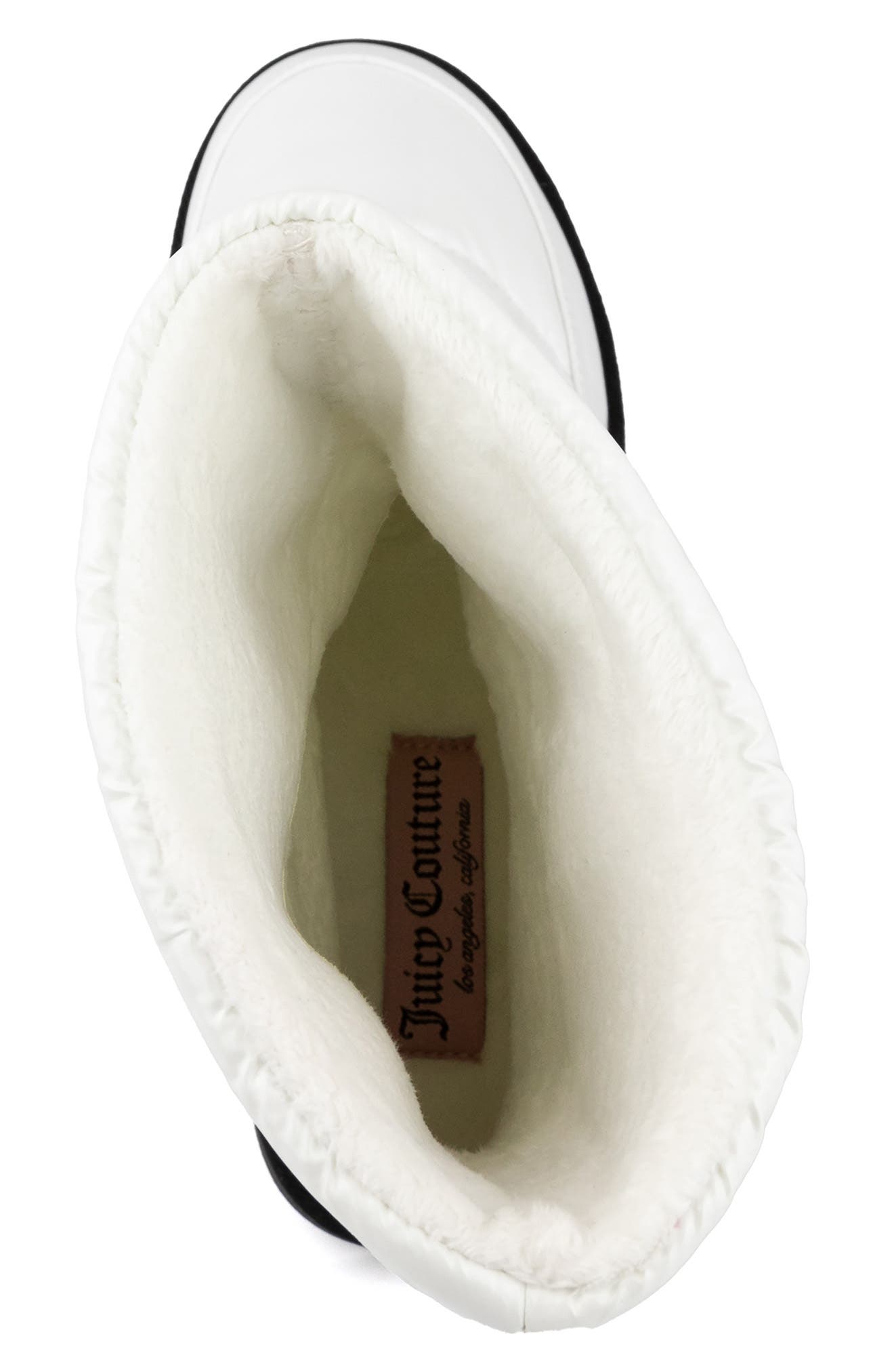 Quilted Faux Fur Lined Winter Boot, Alternate, color, WHITE