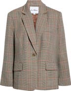Sam Edelman Rhinestone-Trim Oversized Blazer