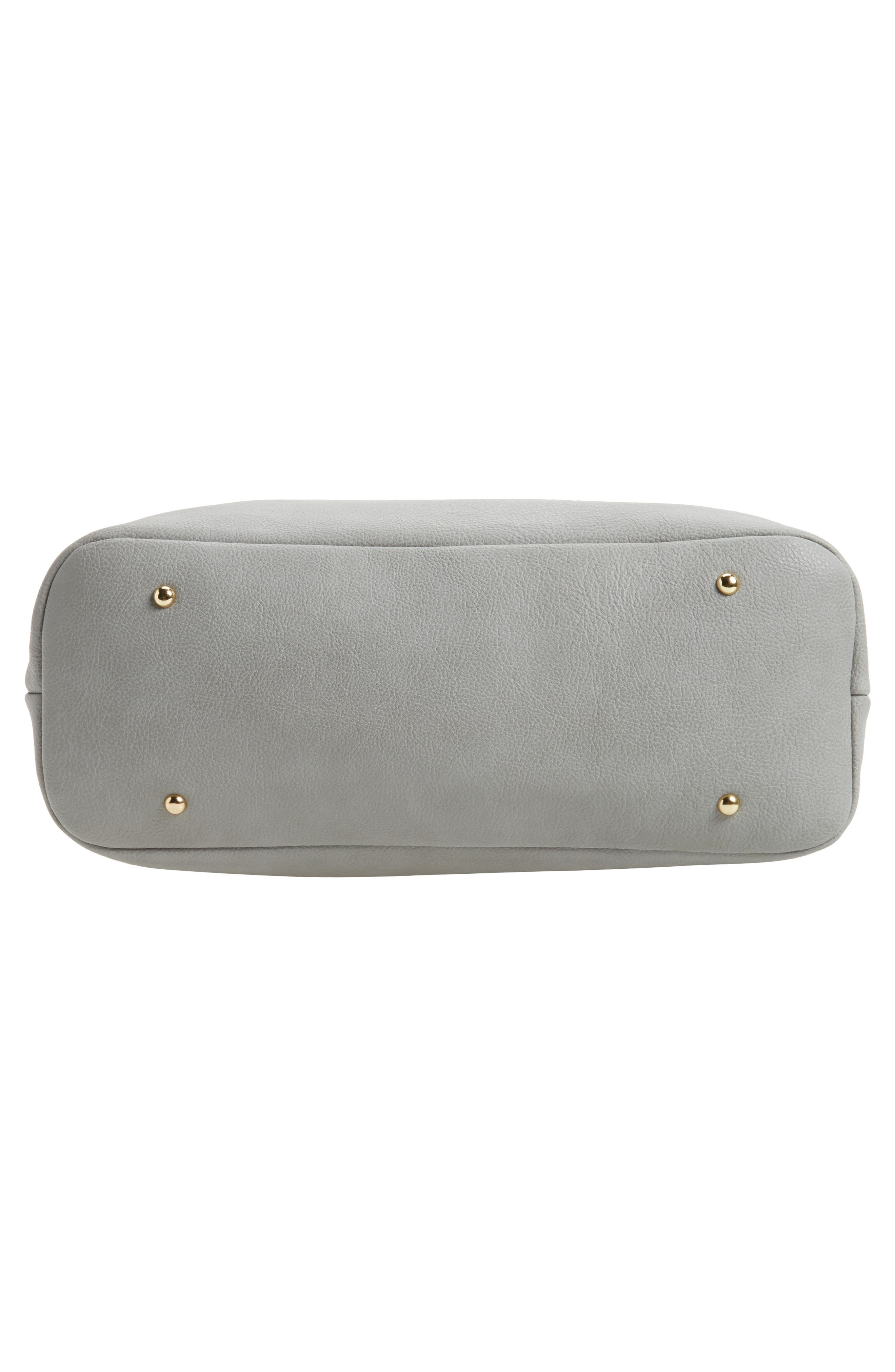 Millar Faux Leather Tote, Alternate, color, GREY