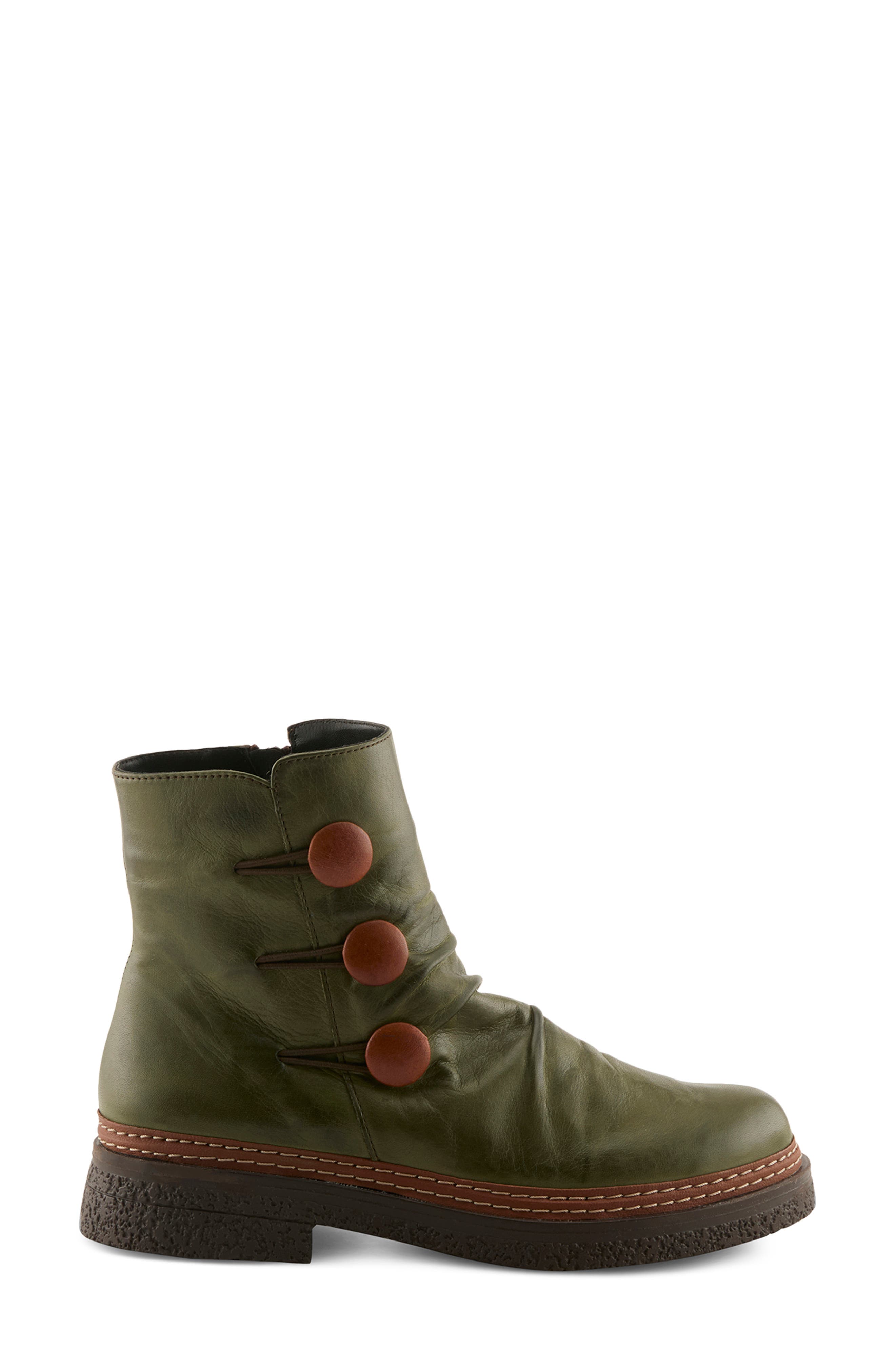 Bottina Leather Bootie, Alternate, color, OLIVE MULTI