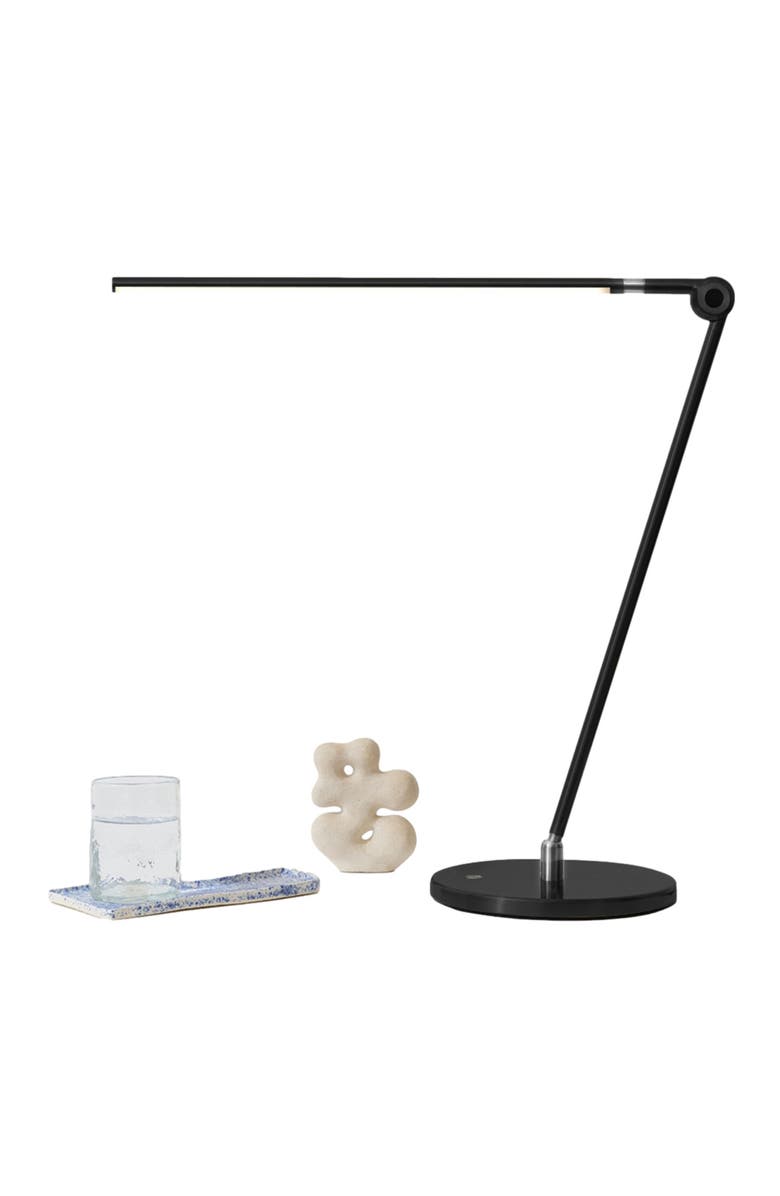 Brightech Libra 39" Dimmable LED Modern Desk Lamp with USB Port and Adjustable Lamp Head, Alternate, color, Black